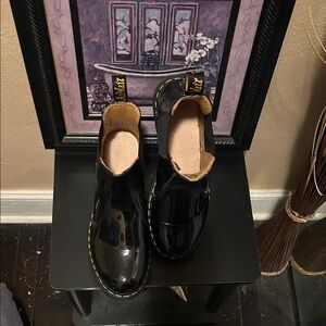 Dr. Martens Glossy Black Chelsea Boots